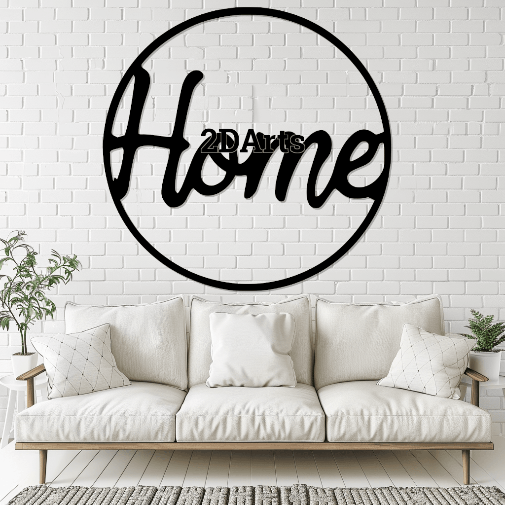 Home Sign 2D Wall Art/Window Art 3d model