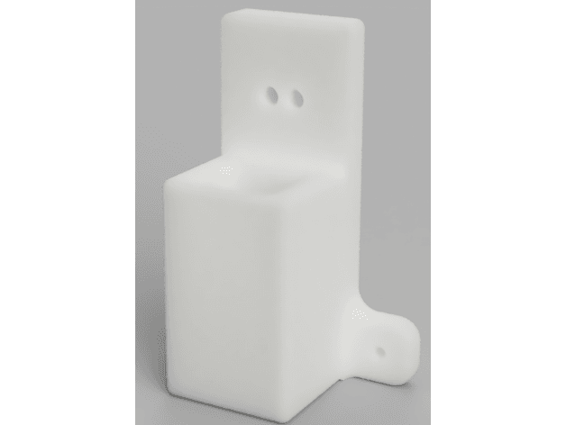 Railcore Drag Chain Cover friendly inside rail mount 3d model