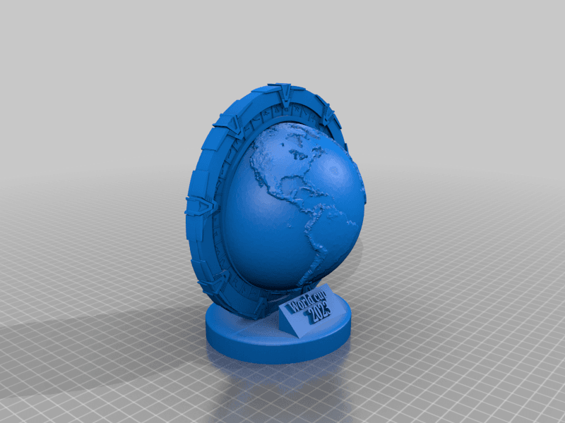Stargate world trophy 3d model