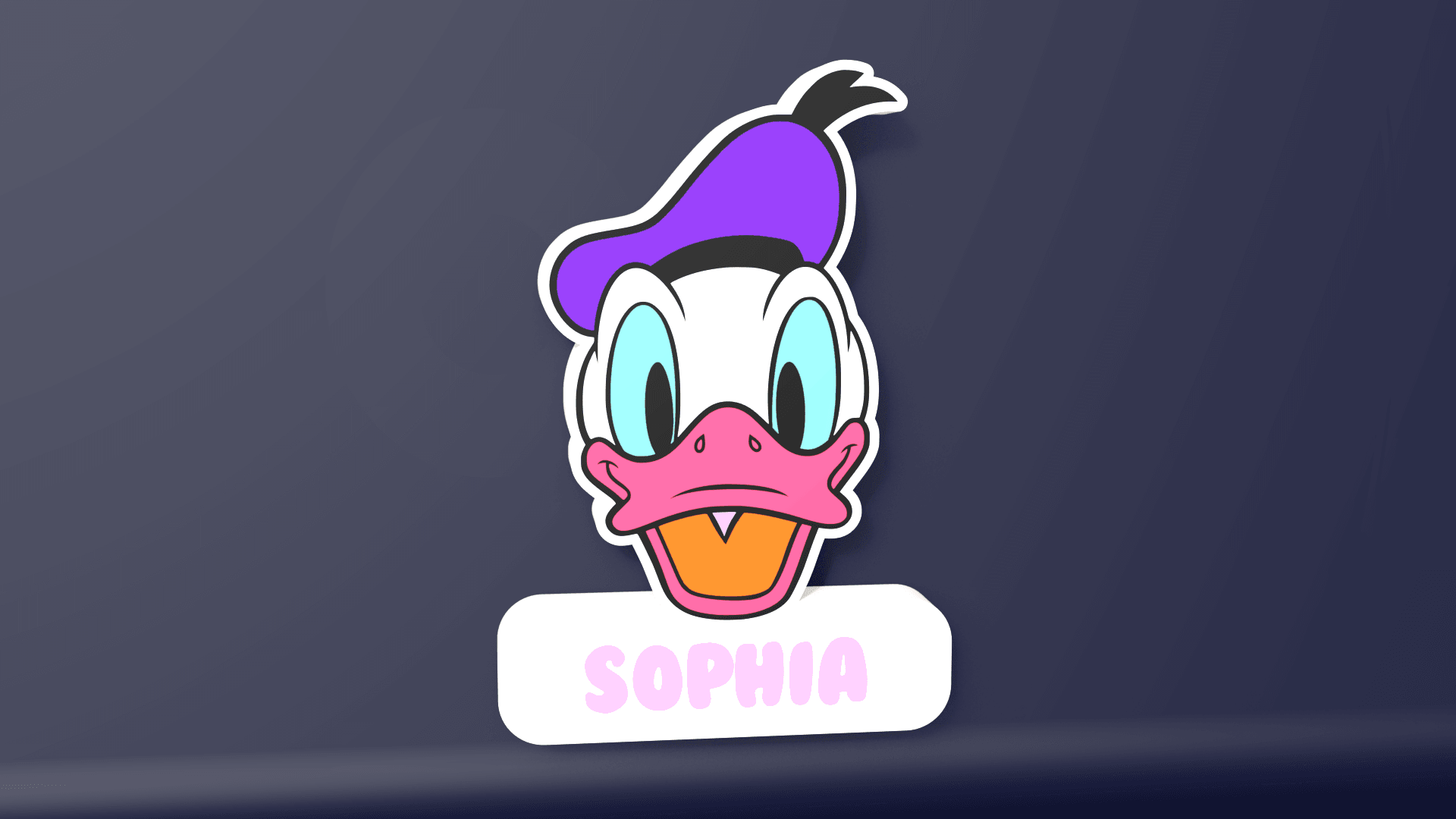 Donald Duck - LED Lightbox 3d model