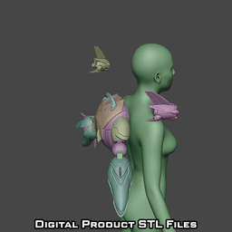 Si Fi Juno Backpack Overwatch 2 Cosplay 3d model
