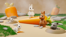 Flexi Baby Rabbit 3d model
