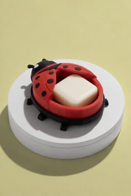 Cute Ladybug Soap Dish – Single Color & 3-Color 3D Printable Model 3d model