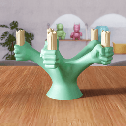 Abstract Candle Holder Figure 3d model
