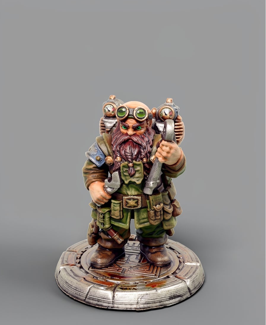 Dwarf engineer.3mf 3d model
