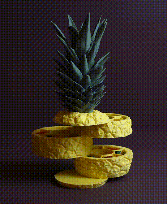 Sliced Pineapple 3d model