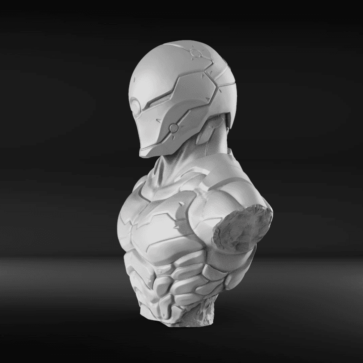 Cyborg Ninja Bust 3d model