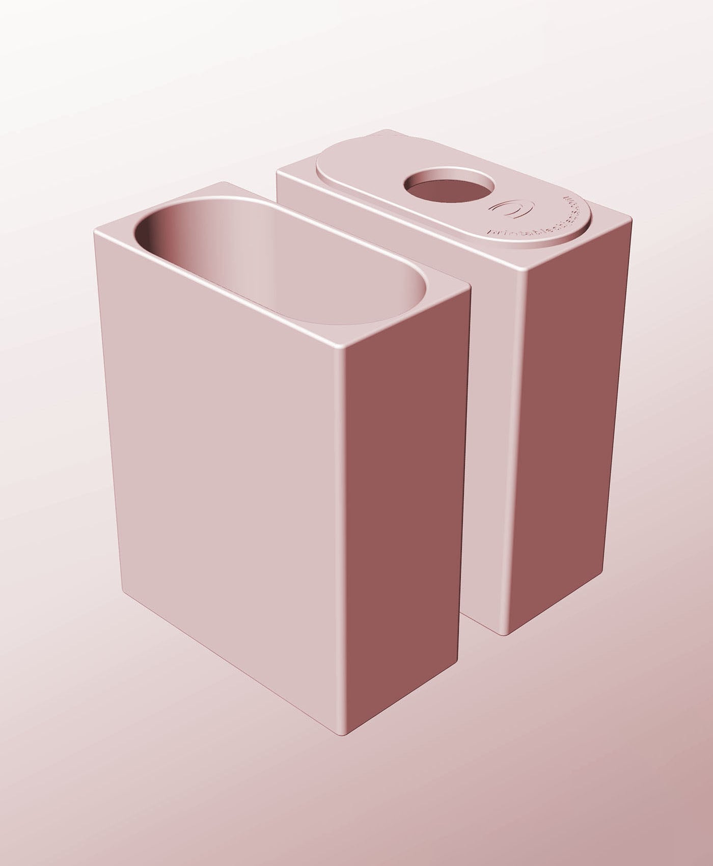 CX68-190-P Stacking pierced component box bin for makers 3d model
