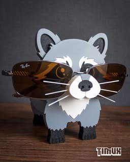 RACOON GLASSES HOLDER 3d model