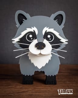 RACOON GLASSES HOLDER 3d model