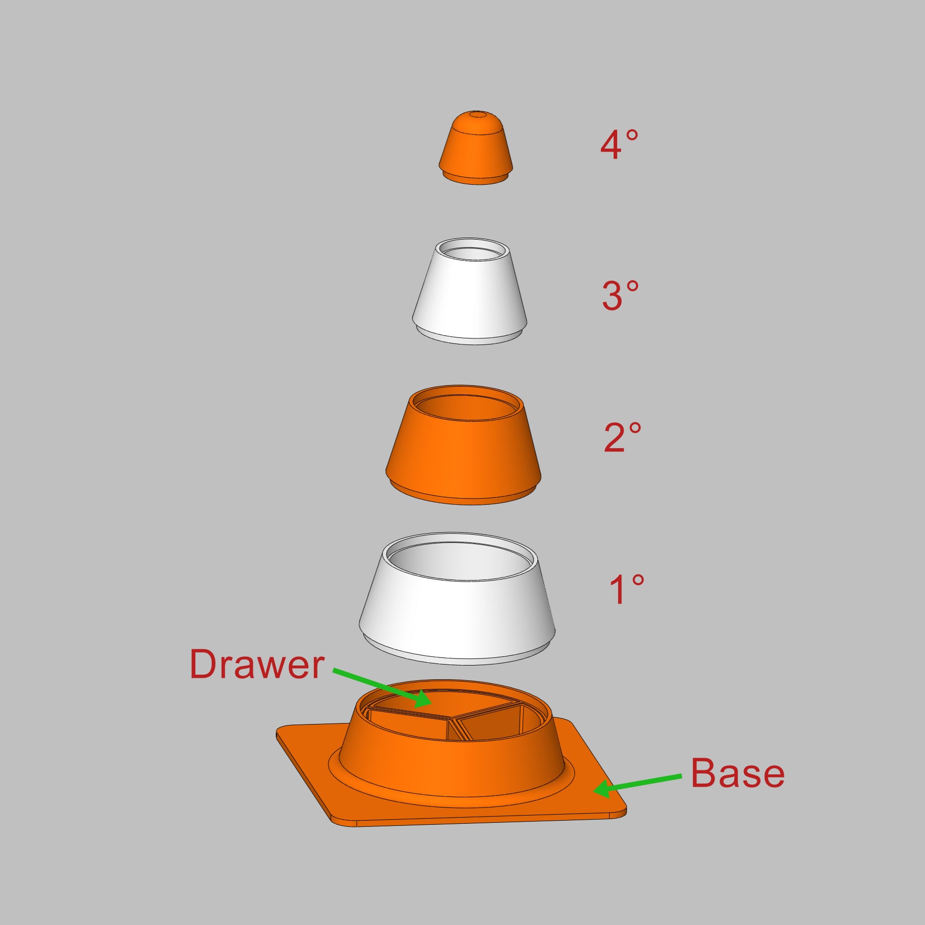 Traffic Cone Organizer 3d model