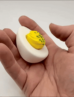 Pickled-Deviled Egg Clicker and Deviled egg Clicker 3d model