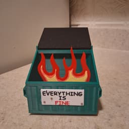 Everything is FINE Incense Cone Burner 3d model