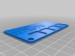 PLA ColorFabb GlowFill Karte 3d model