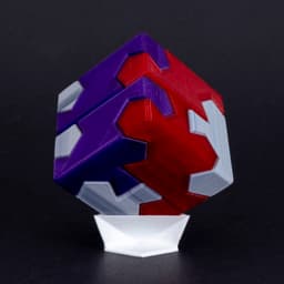Tsugite Cube 2x2 Puzzle (3 sizes) 3d model