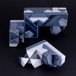 Tsugite Cube 2x2 Puzzle (3 sizes) 3d model