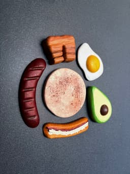 Arepa fridge magnet 3d model
