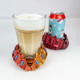Mug Crown: Self-Adjusting Coaster 3d model