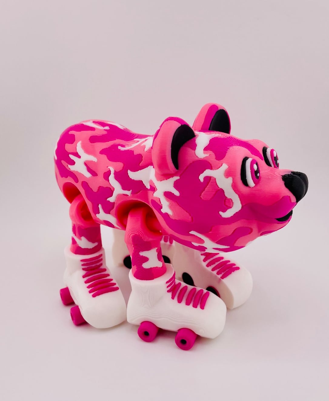 Camo Bears on Skates 3d model