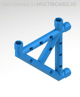 5x5 MU Bracket - Bolt-Locked Inserts 3d model