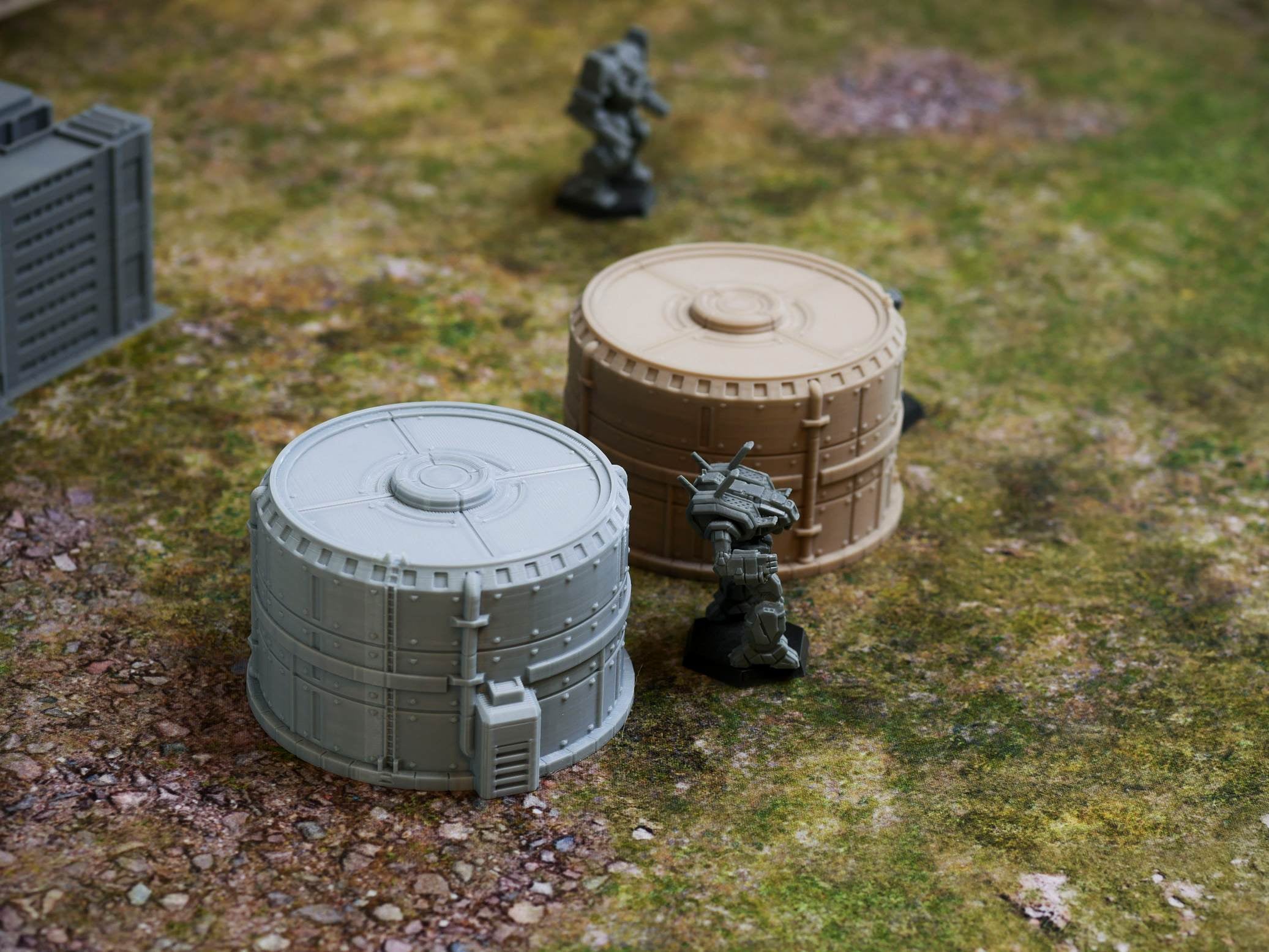 Large Scale Oil Tank 3d model