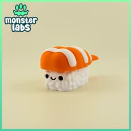 Nigiri Sushi Fidget Clicker Keychain Bundle 3d model