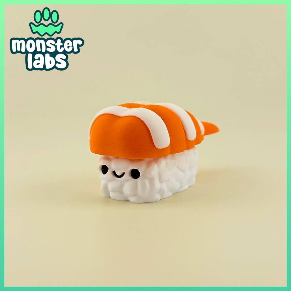Nigiri Sushi Fidget Clicker Keychain Bundle 3d model