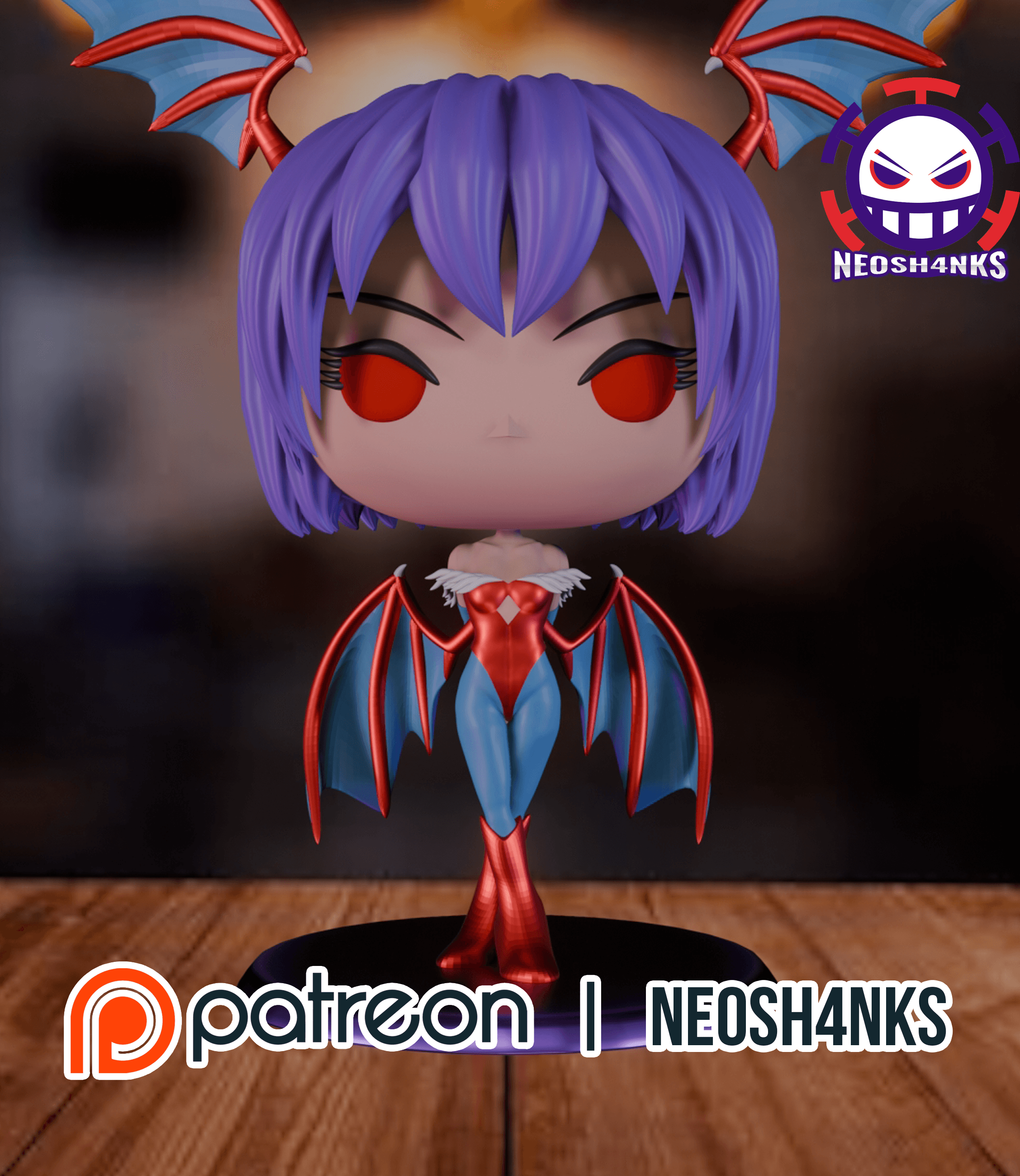 Lilith Funko style 3d model
