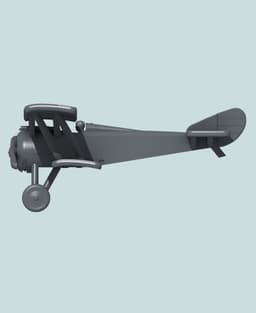 1:144 Hanriot H.D.1 3d model