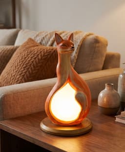 Stylized Fox Lamp 3d model