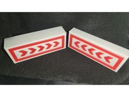 Mario Kart LIVE Dual Sided Mini-Turn Signs 3d model