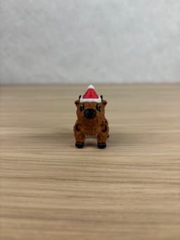 Highland Cow Christmas Fidget 3d model