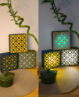 Tile Lamp - Wall, Desk, or Stackable Lamp 3d model