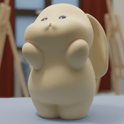 Little Cute Bunny 2 3d model