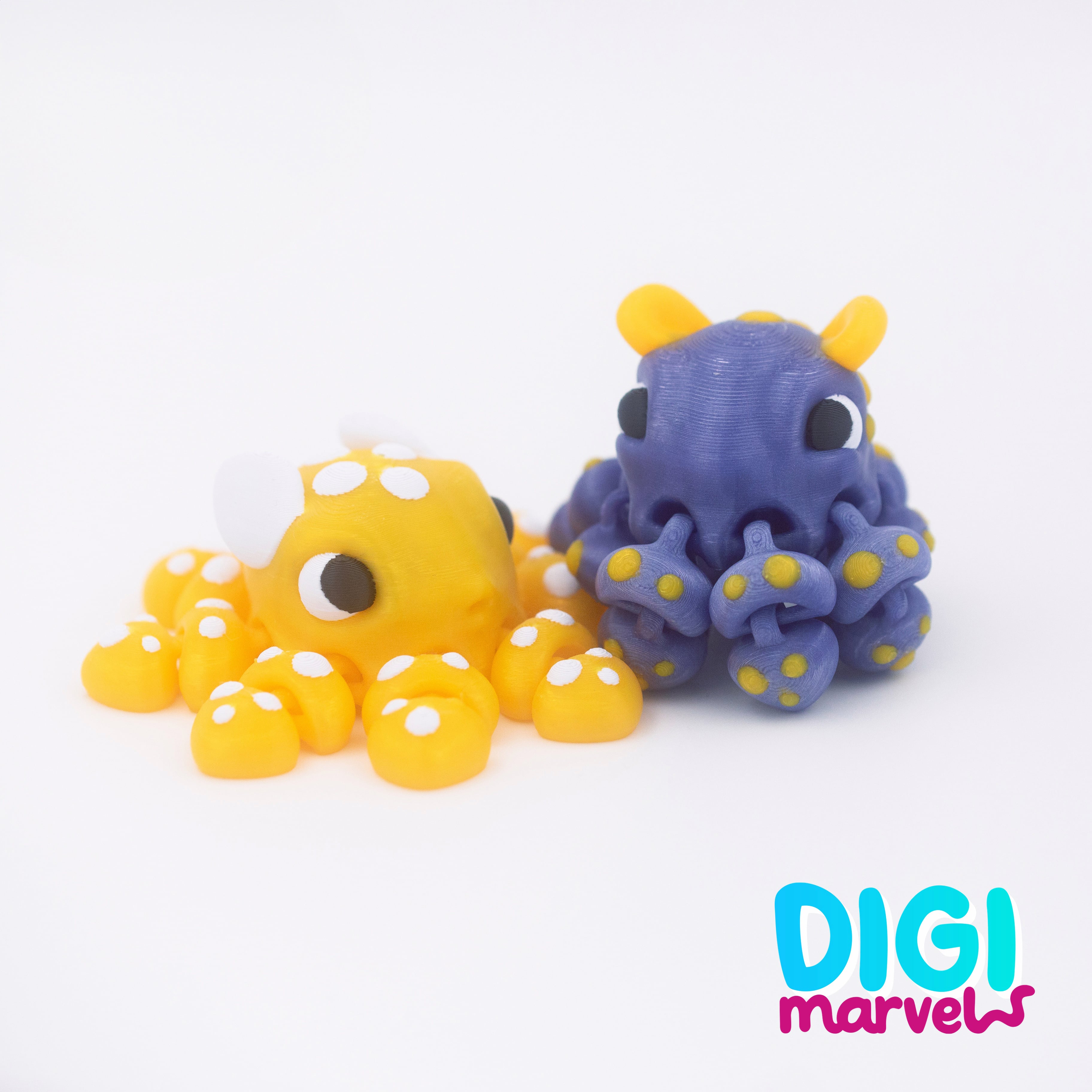 Dumbo Octopus Flexi + Keychain 3d model