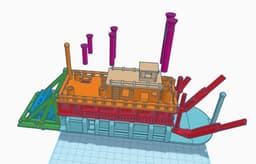 Steam Boat 3d model