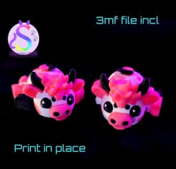 Highland Spinner Heart Cow *Comnmercial Version* 3d model
