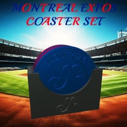 Montreal Expos Coaster Set (MLB) 3d model