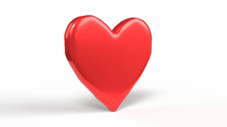 Stylized Red Heart 3d model
