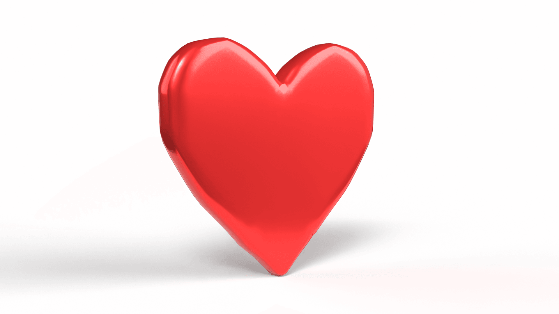 Stylized Red Heart 3d model