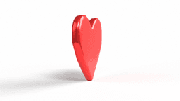Stylized Red Heart 3d model