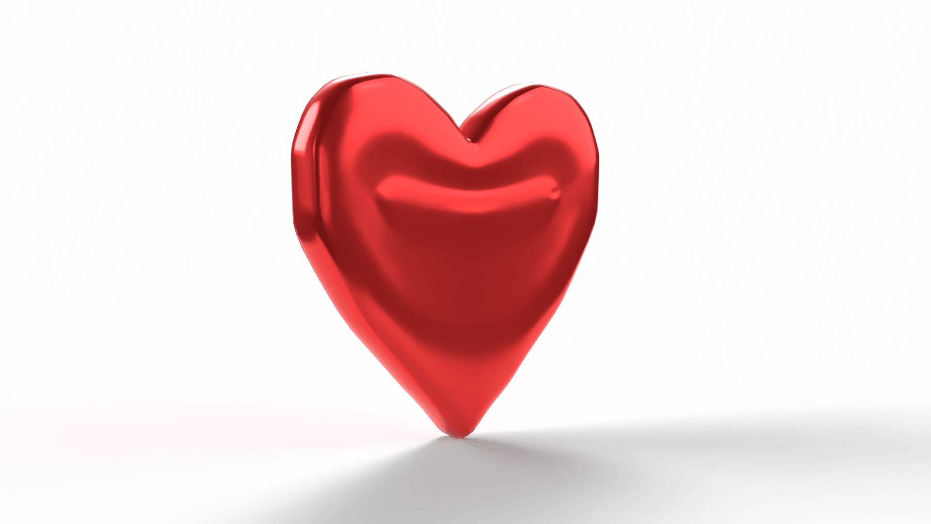 Stylized Red Heart 3d model