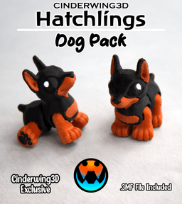 Doberman - Hatchling 3d model