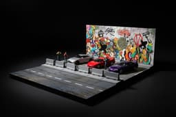 Tokyo Street 1/64 JDM Diorama Set - Custom Garage Display 3d model