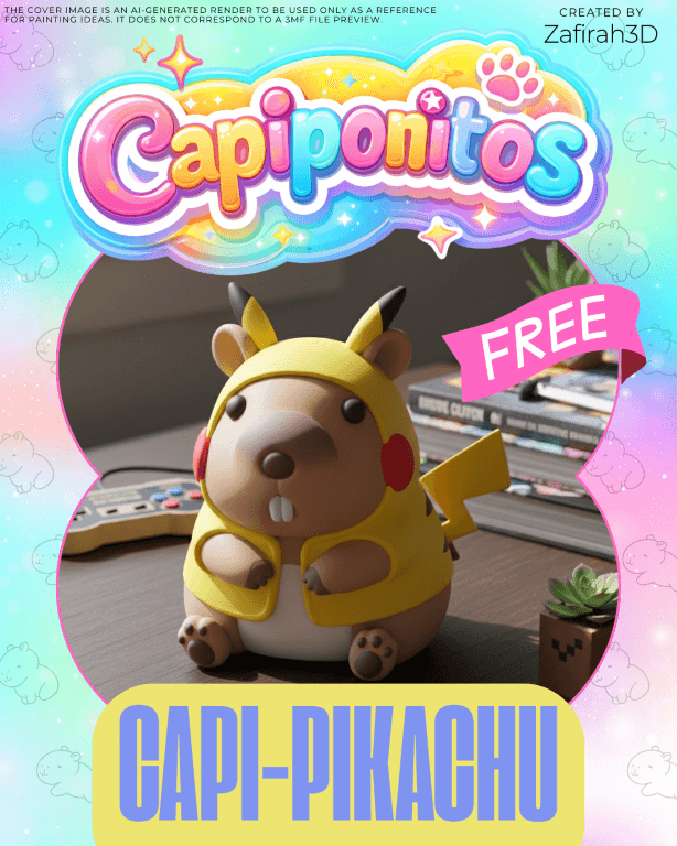 CAPIPONITO CAPI-PIKACHU FOR FREE 3d model