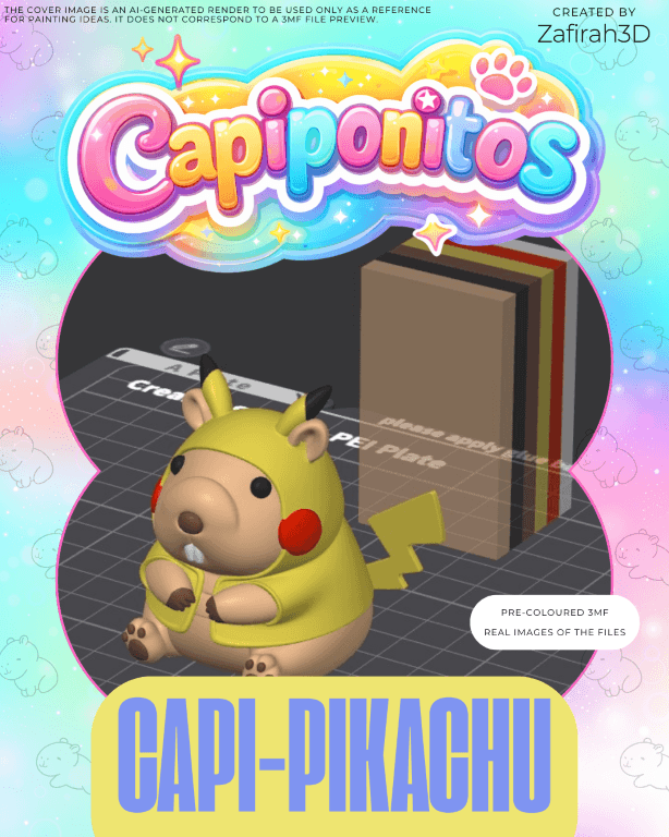 CAPIPONITO CAPI-PIKACHU FOR FREE 3d model