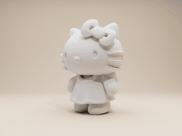 Hello Kitty Whimsical Style 3d model