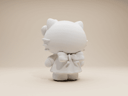 Hello Kitty Whimsical Style 3d model