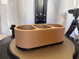 2 colours used :
ePLA eSUN matt black
Geeetech PLA Wood 3d model