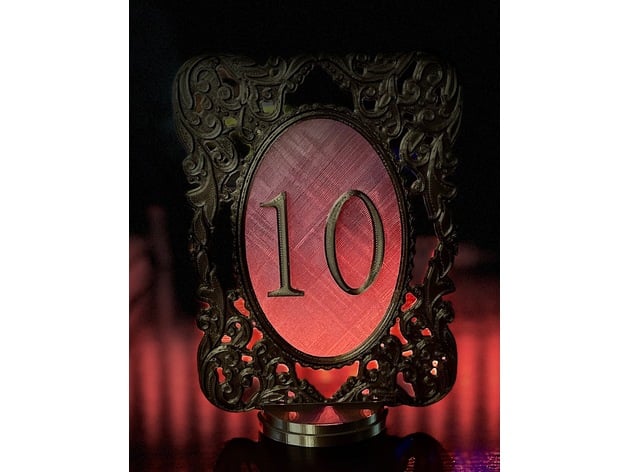 Wedding Table Numbers 2.0 3d model